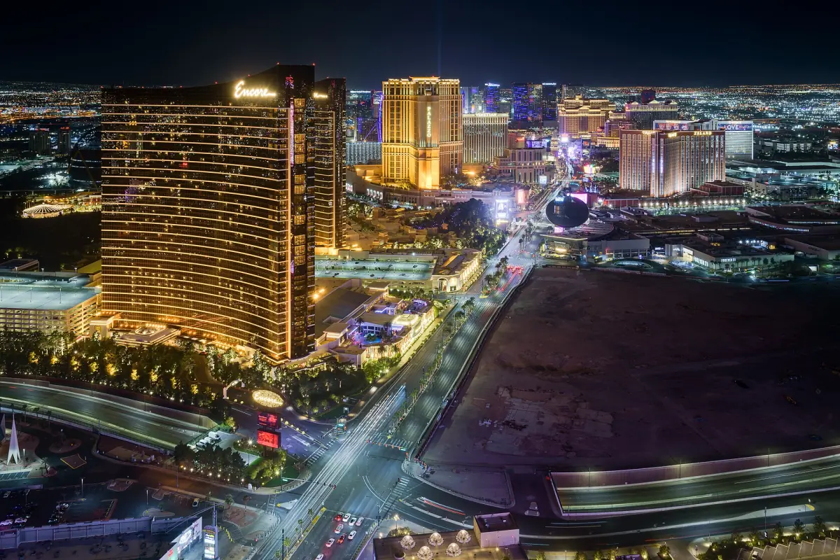 The Las Vegas Strip at night